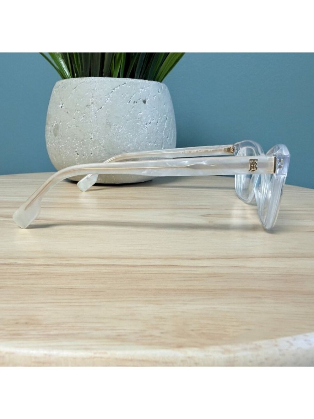Burberry B 2323 3896 Transparent Eyeglasses Frames 54-17-140 Made In Italy - Picture 3 of 16